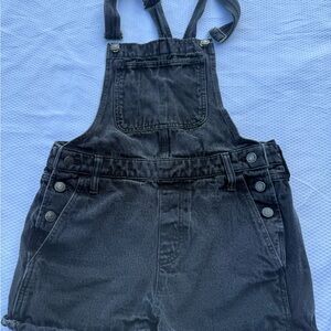 Madewell Charcoal Denim Overalls